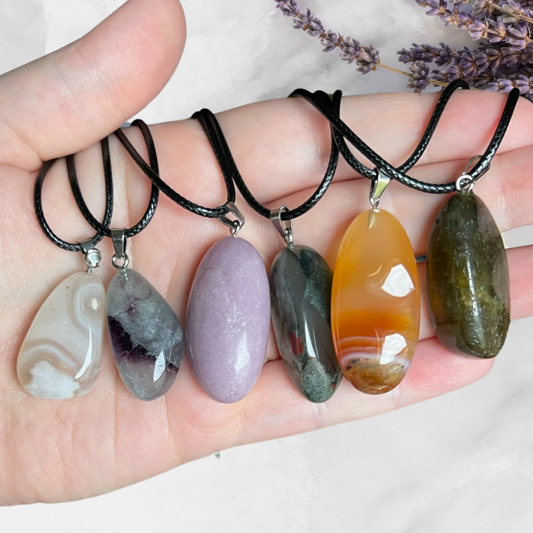 Crystal Tumble Necklaces