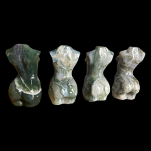 Load image into Gallery viewer, Moss Agate Body Carvings
