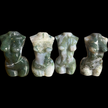 Load image into Gallery viewer, Moss Agate Body Carvings
